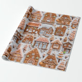 Leuke peperkoek Kerstmis Cadeaupapier (Uitgerold)