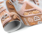 Leuke peperkoek Kerstmis Cadeaupapier (Rol Hoek)