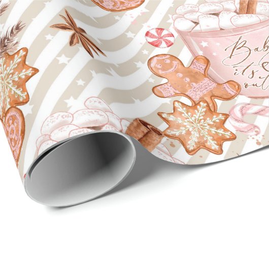 Leuke peperkoek Kerstmis Cadeaupapier (Rol Hoek)