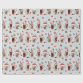 Leuke peperkoek Kerstmis Cadeaupapier (Vlak)