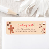 Leuke peperkoek Man Holly Berries Retouradres Etiket (Insitu)