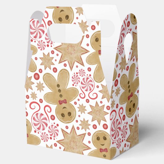 Leuke peperkoek Man & pepermunt Snoep Kerst Bedankdoosjes (Geopend)