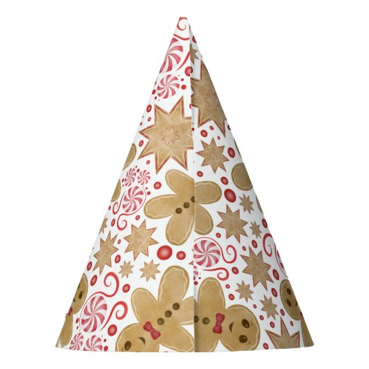 Leuke peperkoek Man & pepermunt Snoep Kerst Feesthoedjes (Achterkant)