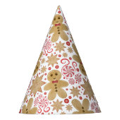 Leuke peperkoek Man & pepermunt Snoep Kerst Feesthoedjes (Voorkant)