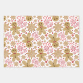 Leuke peperkoek Man & pepermunt Snoep Kerst Inpakpapier Vel (Voorkant 3)