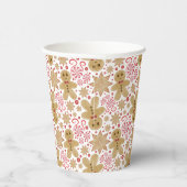 Leuke peperkoek Man & pepermunt Snoep Kerst Papieren Bekers (Rechts)