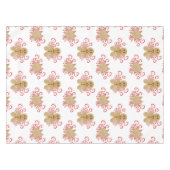 Leuke peperkoek Man & pepermunt Snoep Kerst Tafelkleed (Voorkant (Horizontaal))