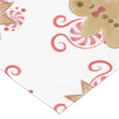 Leuke peperkoek Man & pepermunt Snoep Kerst Tafelkleed (Gekanteld)