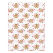 Leuke peperkoek Man & pepermunt Snoep Kerst Tafelkleed (Voorkant)