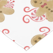 Leuke peperkoek Man & pepermunt Snoep Kerst Tafelkleed (Gekanteld)