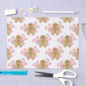 Leuke peperkoek Man & pepermunt Snoep Kerst Tissuepapier (Craft)