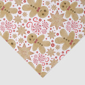 Leuke peperkoek Man & pepermunt Snoep Kerst Tissuepapier (Detail)