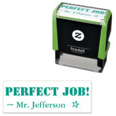 Leuke "PERFECTE BAAN!" Educator Rubber Stamp Zelfinktende Stempel (In situ)