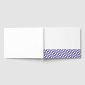 Leuke Periwinkle Edge Polka stippen op witte achte Gastenboek (Volledig)