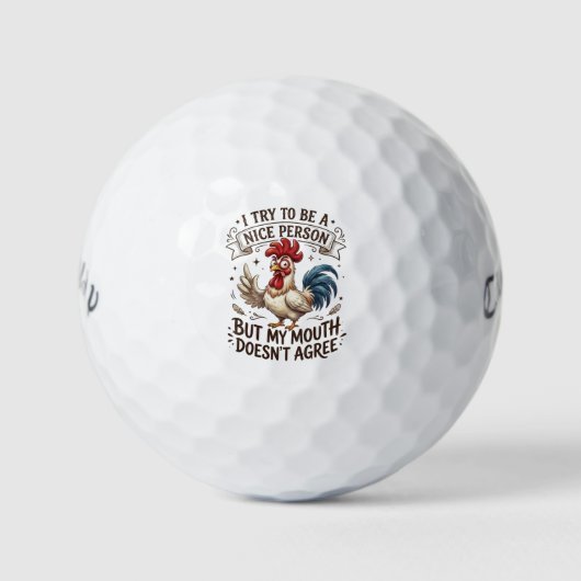 Leuke Persoon Golfballen - Aangepaste Humor Callaw (Voorkant)