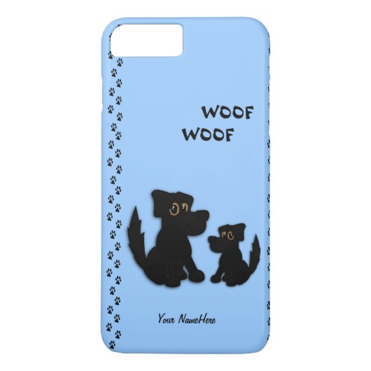 Leuke Persoonlijke Familie Doggie Case-Mate iPhone Case (Achterkant)