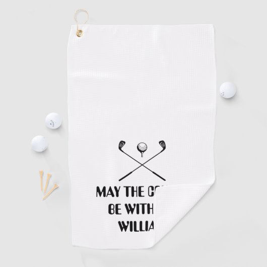 Leuke Persoonlijke Naam Golfhanddoek (Insitu)