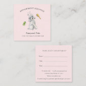 Leuke Pet groomer Afspraakherinnering Vierkante Visitekaartje (Voorkant / Achterkant)