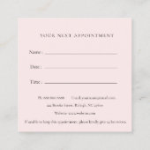 Leuke Pet groomer Afspraakherinnering Vierkante Visitekaartje (Achterkant)