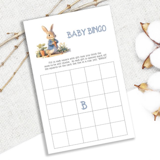 Leuke Peter Rabbit Baby shower Bingo spel (Creator heeft geüpload)