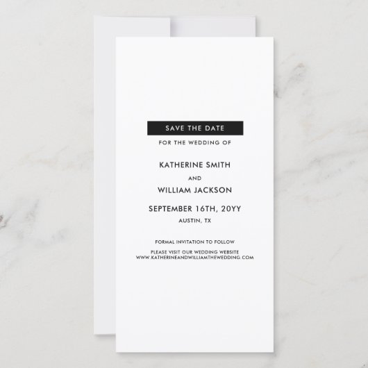 Leuke Photo Booth Bladwijzer Thema De datum opslaa Save The Date (Achterkant)