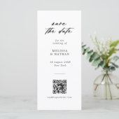 Leuke Photobooth Strip QR Code Bruiloft Save the D (Staand voorkant)