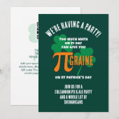 Leuke Pi-dag St. Patrick-dag QR-code-feestje Kaart (Voorkant / Achterkant)