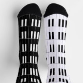 Leuke Piano Keys en Omgekeerde Sleutels Sokken (Top)