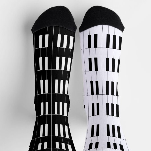 Leuke Piano Keys en Omgekeerde Sleutels Sokken (Top)