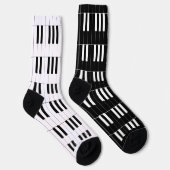 Leuke Piano Keys en Omgekeerde Sleutels Sokken (Rechts)