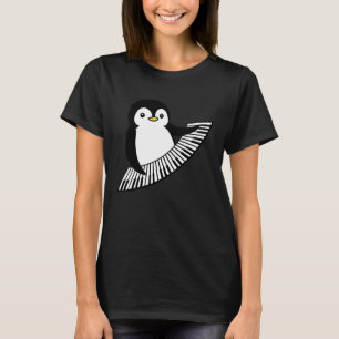 Leuke Piano Penguin T-shirt