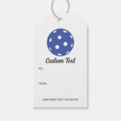 Leuke Pickleball gepersonaliseerde aangepaste teks Cadeaulabel (Voorkant)