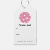 Leuke Pickleball gepersonaliseerde aangepaste teks Cadeaulabel (Voorkant)