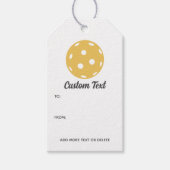 Leuke Pickleball gepersonaliseerde aangepaste teks Cadeaulabel (Voorkant)