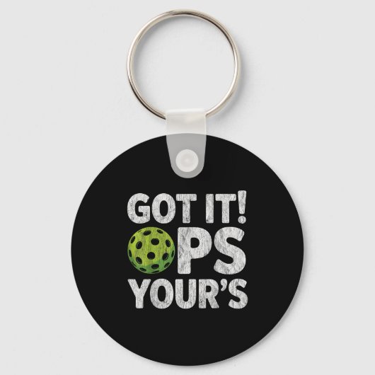 Leuke pickleball grappig snap het ops jouw sleutelhanger (Voorkant)
