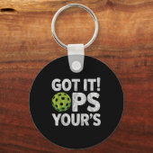 Leuke pickleball grappig snap het ops jouw sleutelhanger (Voorkant)