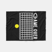 Leuke pickleball grappig spel over mannen vrouwen fleece deken (Voorkant (Horizontaal))