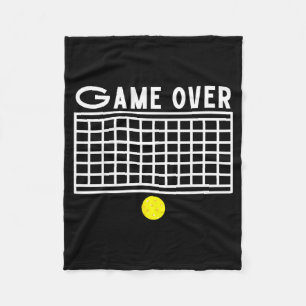 Leuke pickleball grappig spel over mannen vrouwen fleece deken
