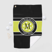 Leuke Pickleball Grappige Quote Naam Initiaal Zwar Golfhanddoek (Insitu)