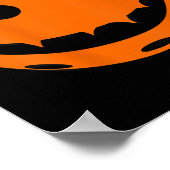 Leuke Pickleball Halloween Pompoen Terug Print (Hoek)