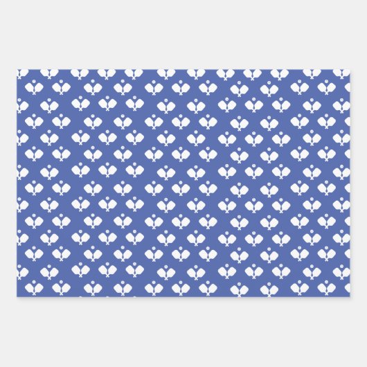 Leuke Pickleball Paddles en Ball Blue Groen Geel Inpakpapier Vel (Voorkant 2)