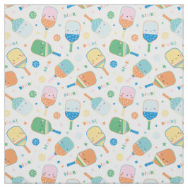 Leuke Pickleball Paddles en Balls zachte kleuren Stof