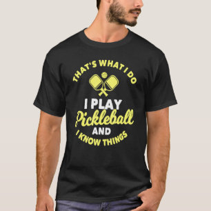 Leuke Pickleball Uitdrukking Pickleball Paddles En T-shirt