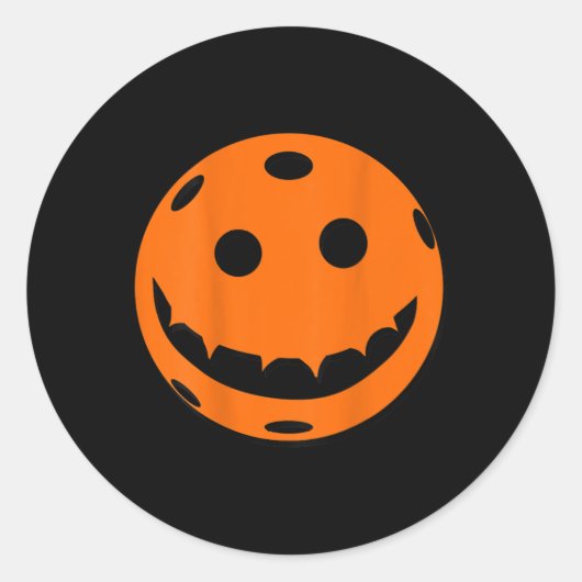 Leuke Picklell Halloween Pumpkin CK Print Ronde Sticker (Voorkant)