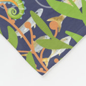 Leuke pijlstaartroggen in een diepblauw zee, fleece deken (Hoek)