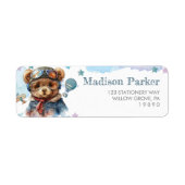 Leuke Pilot Teddy Bear Etiket (Voorkant)