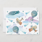 Leuke Pilot Teddy Bear Verjaardag Dank je Kaart (Achterkant)