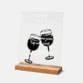 Leuke Pimp je Prosecco Cocktailbar Instructies Acryl Bord (Hoek)