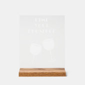 Leuke Pimp je Prosecco Cocktailbar Uitnodiging Acryl Bord (Voorkant)