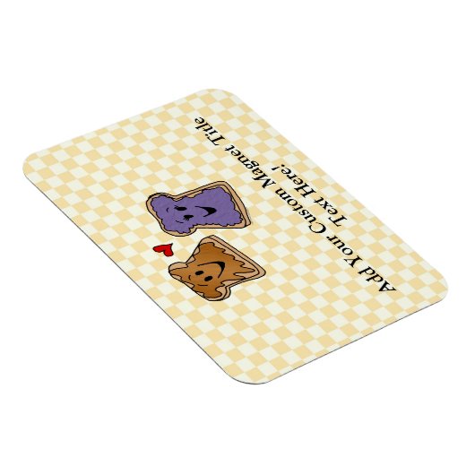 Leuke pindakaas en gelei beste vrienden magneet (Rechterzijde)